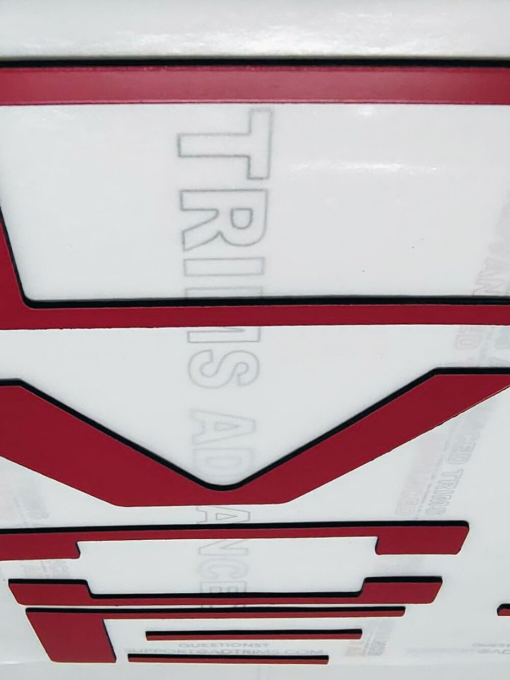 Grill Letters Inserts 2019 2020 2021 Silverado Red - Picture 3 of 11
